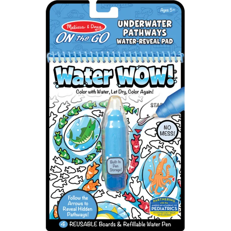 malbuch Water Wow - Unterwasserpfade blau