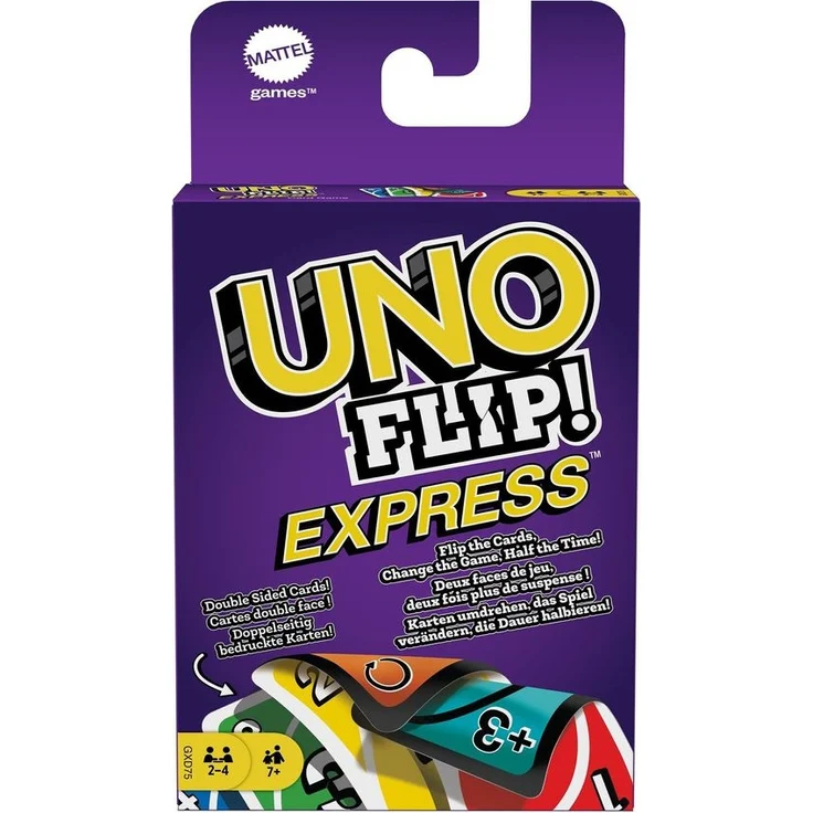 Mattel GXD75 - Mattel Games - UNO Flip! Express - Kartenspiel – Bild 1