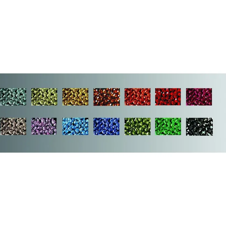 Glorex Glasschliff Perlen 6 mm 50 Stück, hellgelb