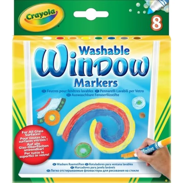 Crayola auswaschbare Fensterfilzstifte 8 Stück