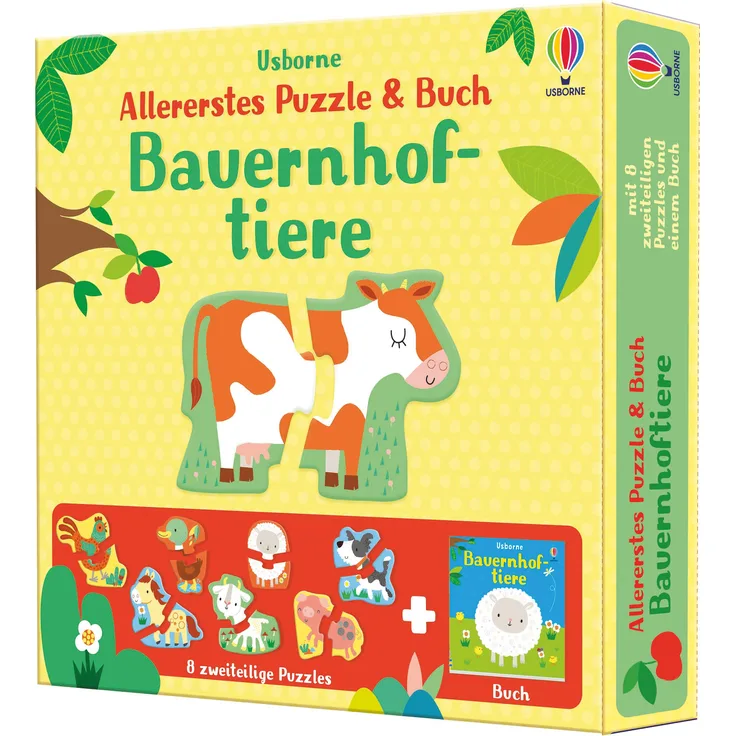 Allererstes Puzzle & Buch: Bauernhoftiere
