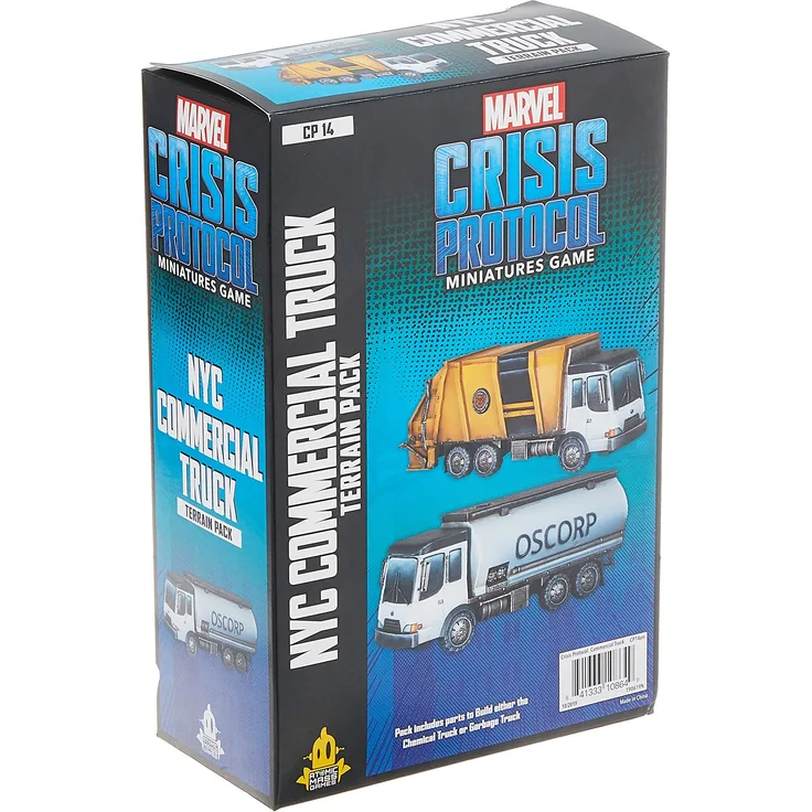 Atomic Mass Games , Marvel Crisis Protocol: NYC Commercial Truck Terrain Pack, Miniatures Game, Ages 14+, 2 Players, 90 Minutes Playing Time