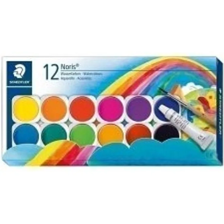 Vandfarver Staedtler Noris® Club 888 med 12 ass. farver