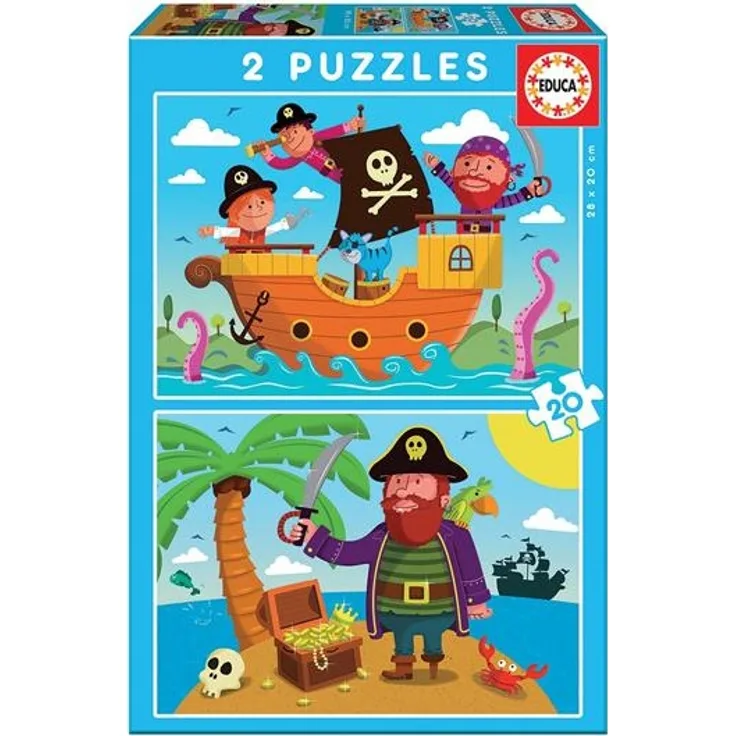 Piraten 2x20 Teile Puzzle
