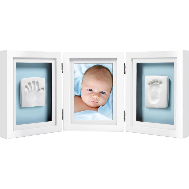 PEARHEAD Tischbilderrahmen 'Baby Deluxe' für 1 Foto und Hand- und Fußabdruck