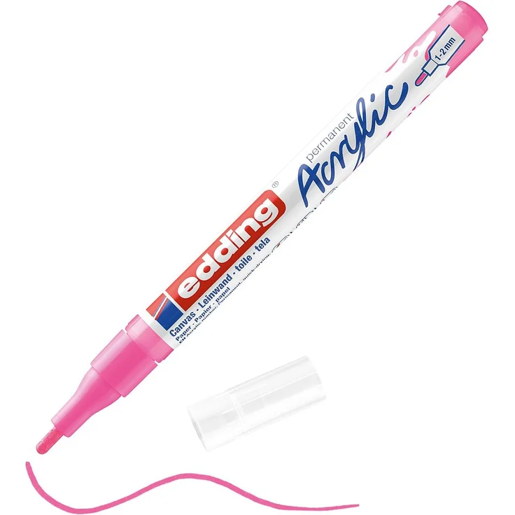 edding 5300 Acrylmarker fein neonpink – Bild 4
