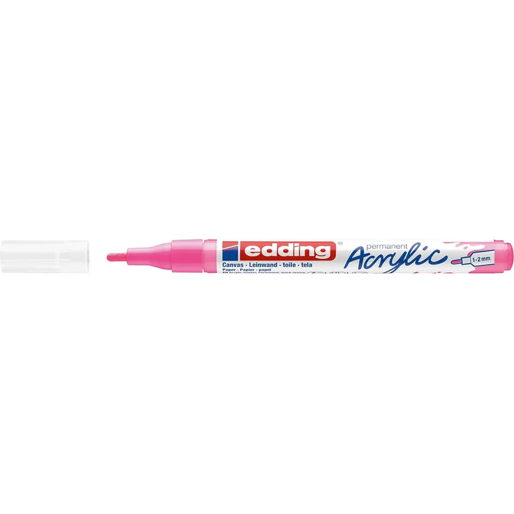 edding 5300 Acrylmarker fein neonpink – Bild 2