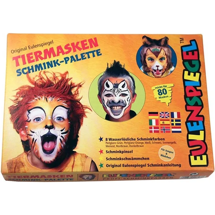 Eulenspiegel 208038 Tiermasken Schmink-Palette