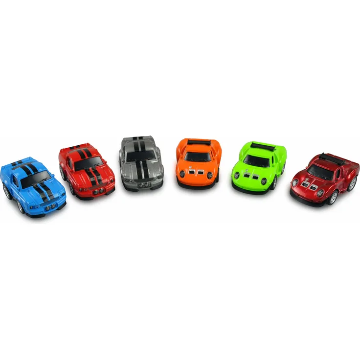 Amewi Rückzug Druckguss Fahrzeuge 1:62, 12er Set im Display 200002