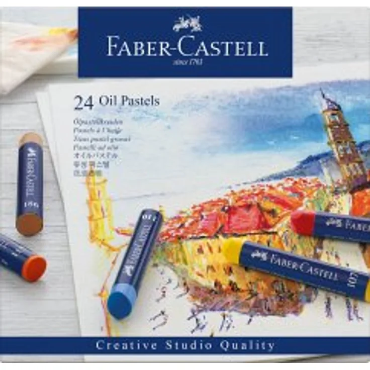 Faber-Castell Oel-Pastellkreide Gofa Oil Pastels 24Er Packung