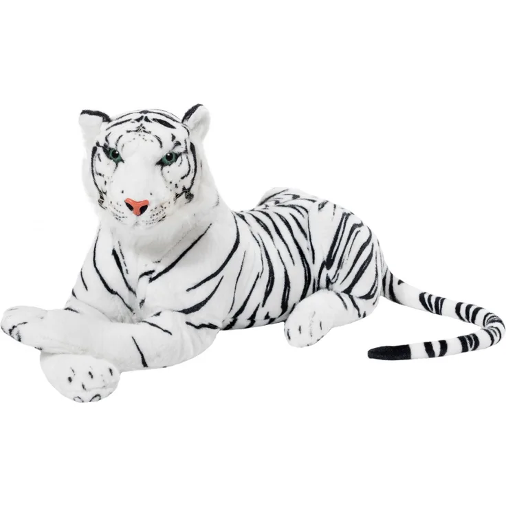Tiger weiß 75 cm liegend Stofftier Plüschtier
