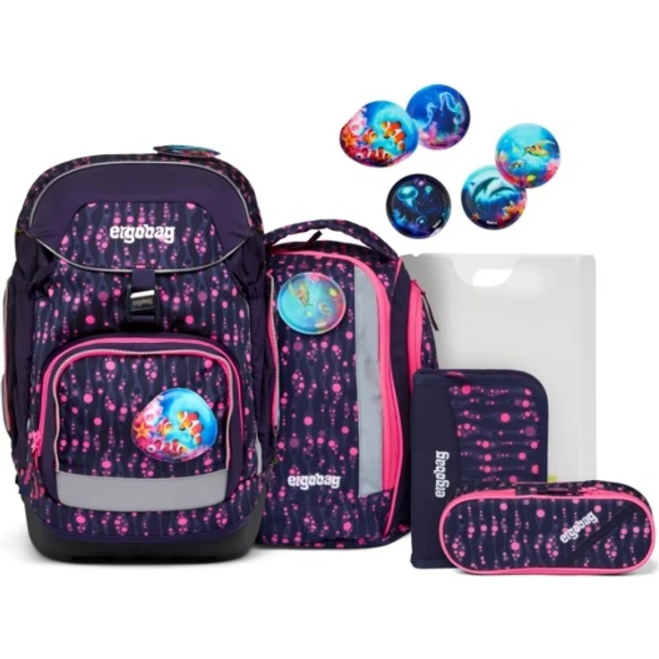 ergobag Pack Bärmuda Viereck Schulrucksack-Set 6tlg. – Bild 1