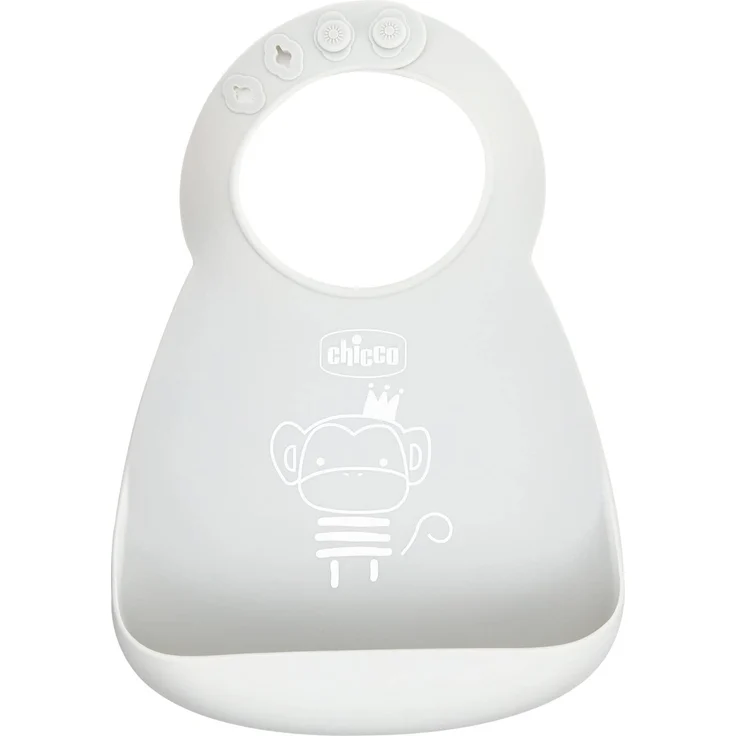 CHICCO SILIKONLÄTZCHEN GRAU – Bild 1
