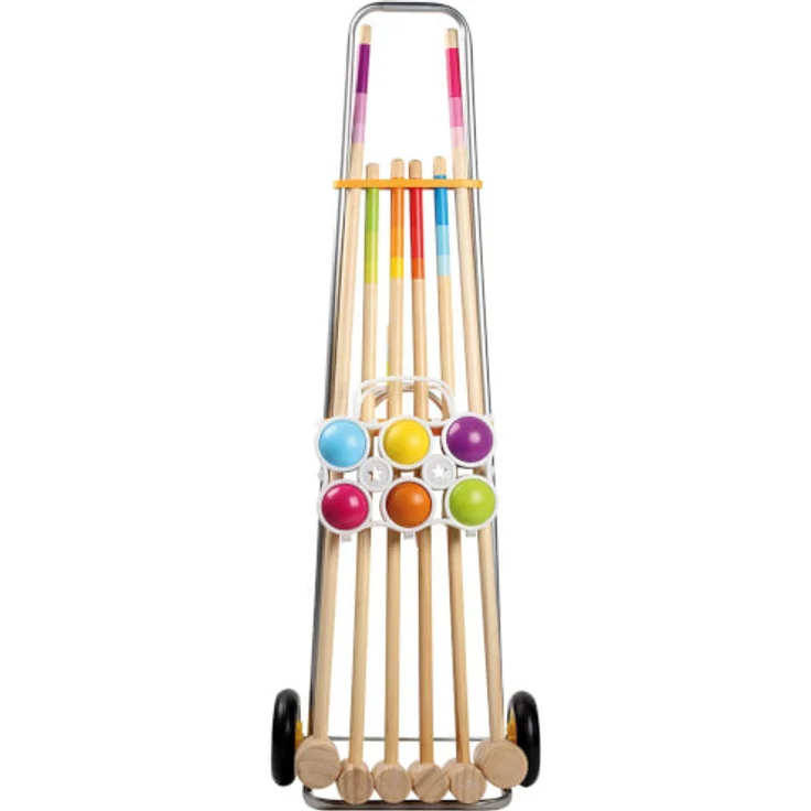 Outdoor active Krocketwagen für 6 Spieler, Länge 92 cm