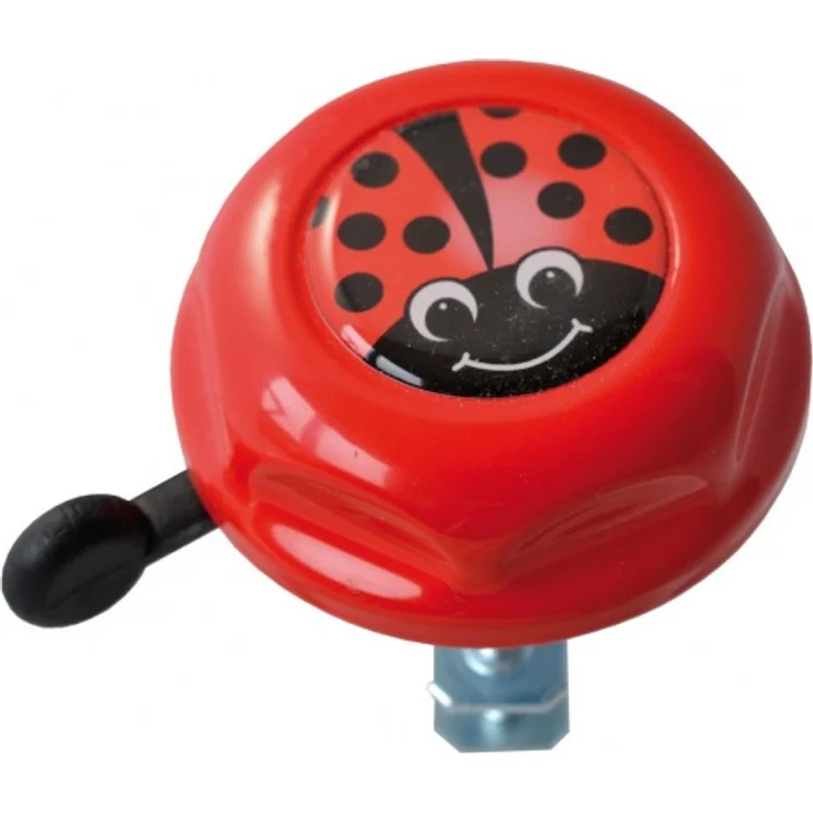 Kinderglocke Reich Marienkäfer Doming Label rot Ø 55mm, SB-Karte