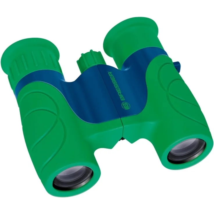 Bresser Jugendfernglas 21 x 6 cm Gummi grün/blau 5-teilig