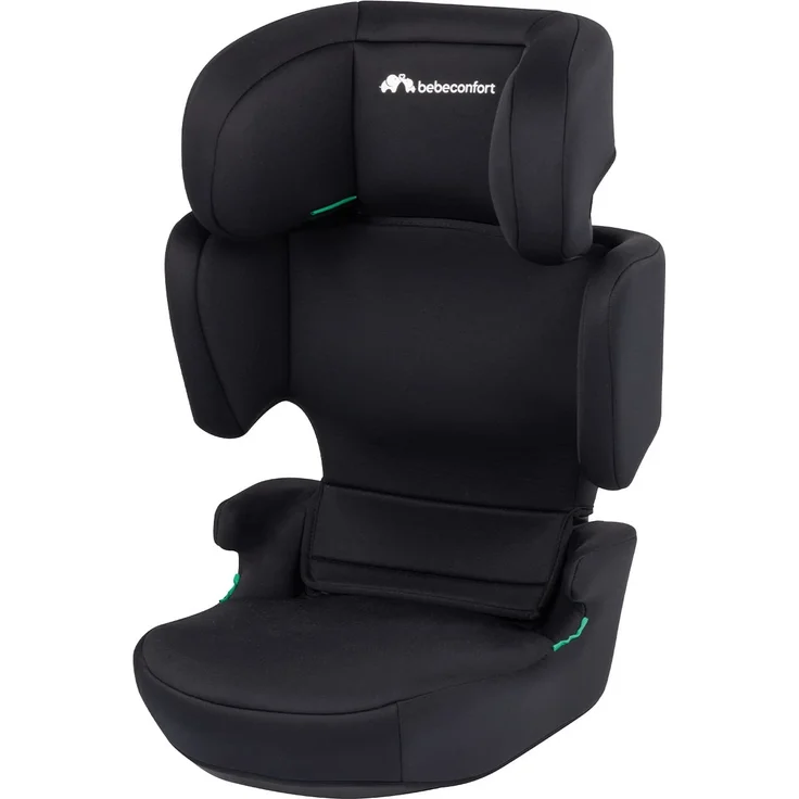 Bebeconfort Road Safe i-Size Sitzerhöhung, i-Size-Kindersitz, Installation mit Sicherheitsgurt, ab 3,5 Jahre bis zu 12 Jahren, 15-36 kg, 100-150 cm, Full Black – Bild 1
