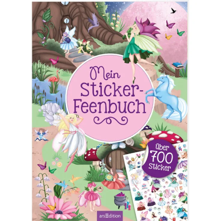 Ars Edition - Mein Sticker-Feenbuch, Broschüre, 24 Seiten, ab 4 - 6 Jahren