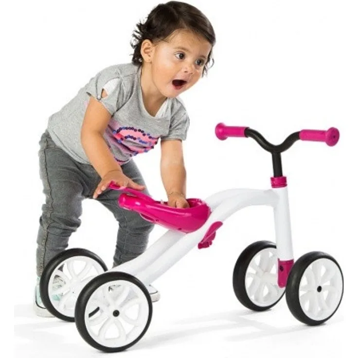 Quadie loopfiets Junior Weiß/Rosa