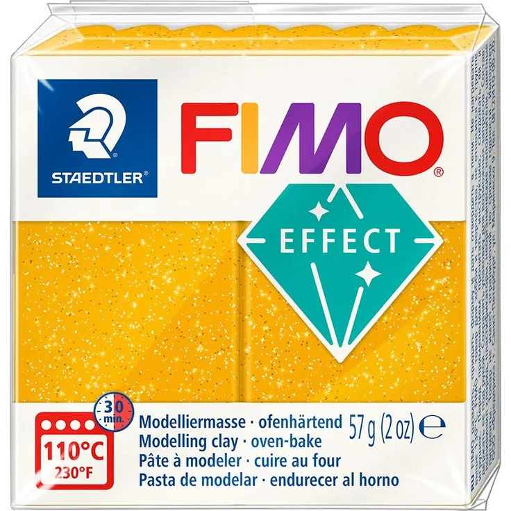 STAEDTLER 8020-112 ST 8020-112 - Fimo Effect Normalblock, 57 g, gold glitter