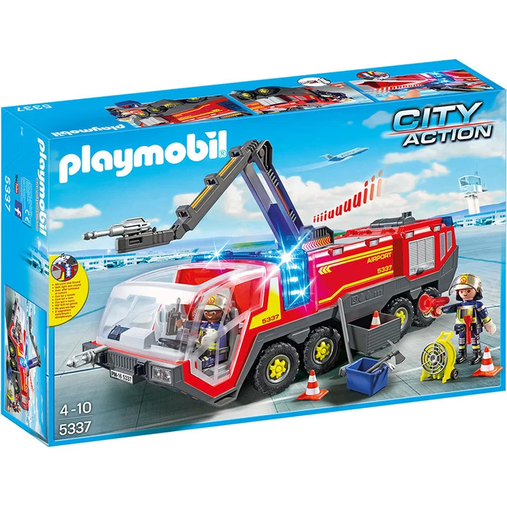PLAYMOBIL - Flughafenlöschfahrzeug mit Licht und Sound 5337 – Bild 1