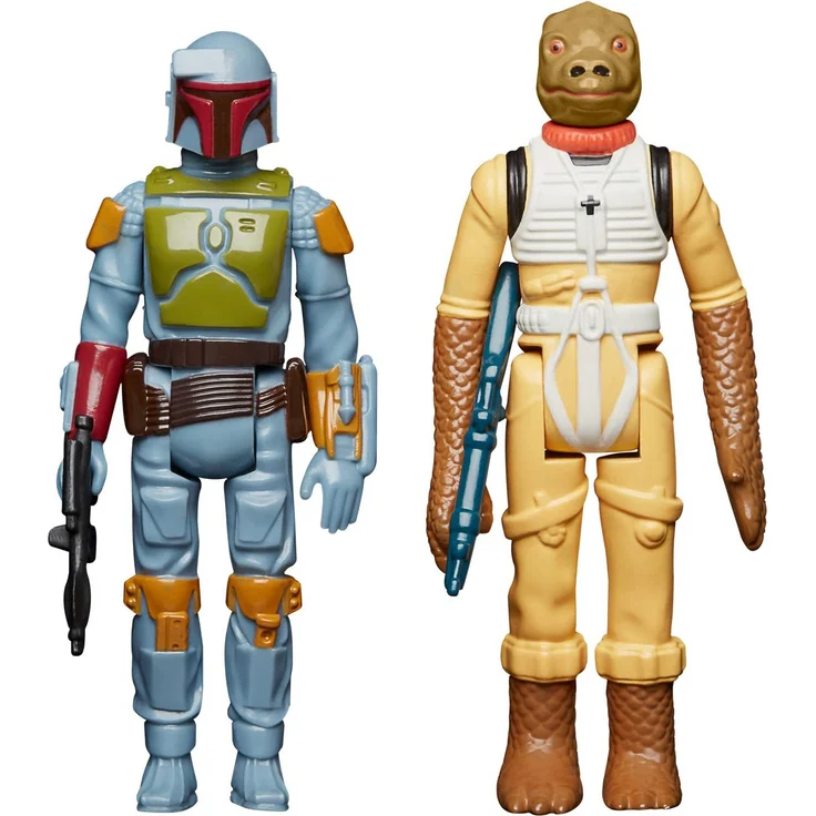 Star Wars Retro-Kollektion Kopfgeldjäger Doppelpack Boba Fett, Bossk, 9,5 cm, zu Star Wars: Das Imperium schlägt zurück – Bild 1