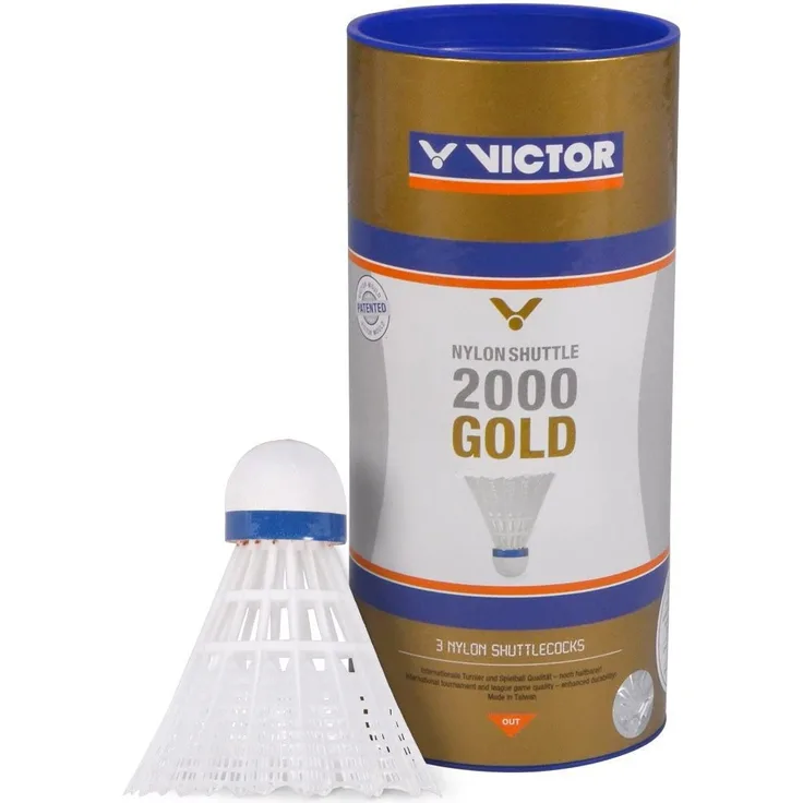 Victor 3 Badmintonbälle Shuttle 2000 weiß | Badmintonball Badminton Ball Federball Bälle