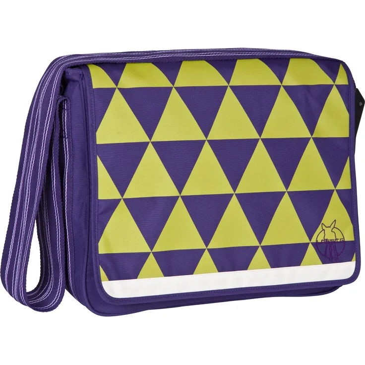 LÄSSIG Baby Wickeltasche Babytasche Stylische Umhängetasche inkl. Wickelzubehör/ Casual Messenger Bag Triangle