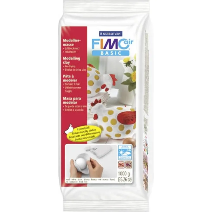 FIMO Mod. masse FimoAir basic 1kg weiß (8101-0)