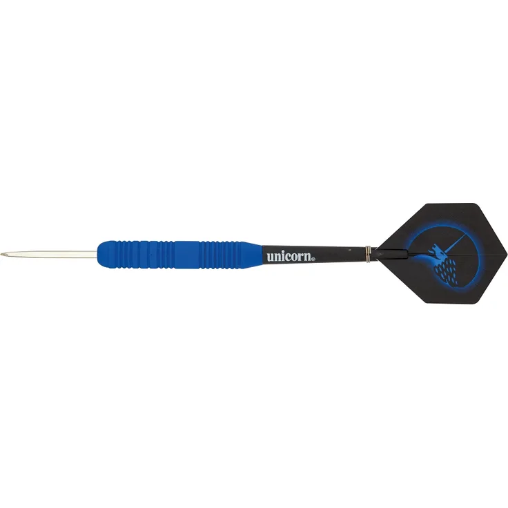 Unicorn Core Plus Rubberised Blue Steel Darts, 25 Gr. / Inhalt 1 Stück