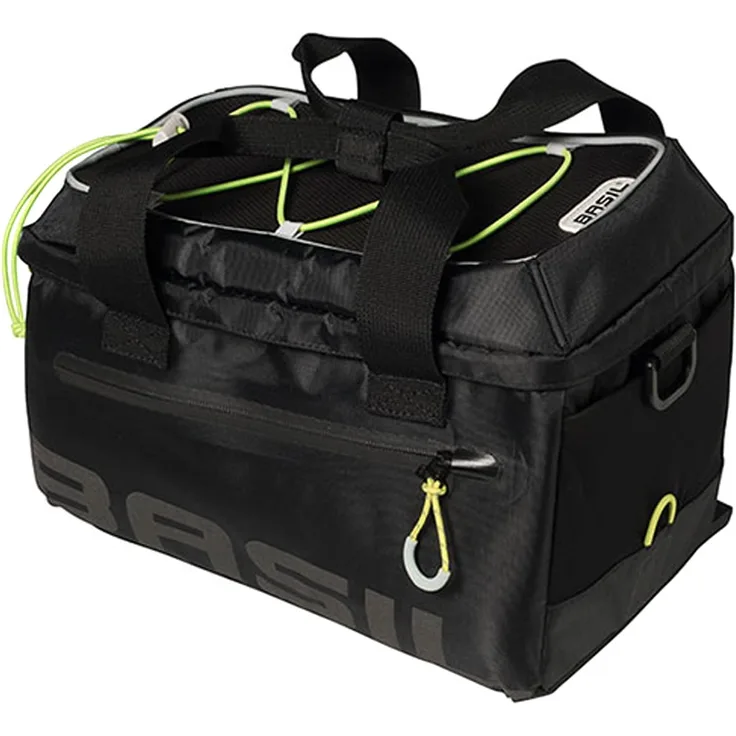Basil Gepäckträgertasche Miles schwarz - 7 Liter.