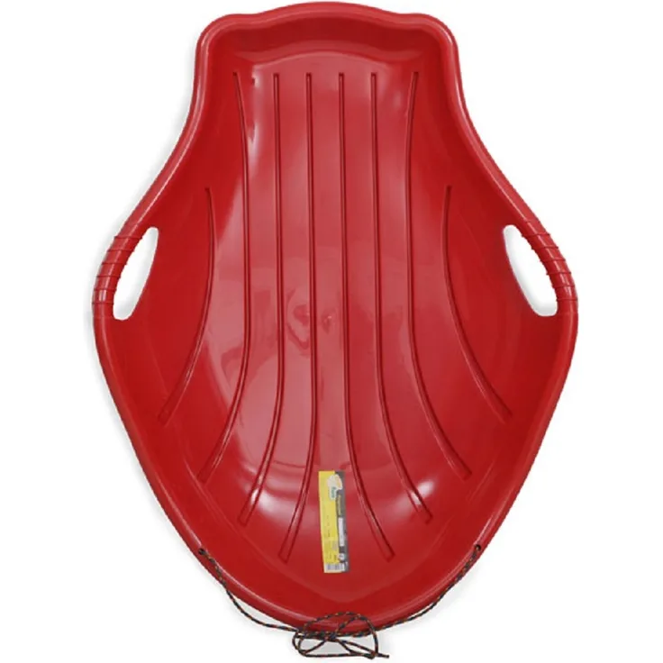 Kinderschlitten Big, Kinderbob aus Kunststoff, Zugseil, Haltegriff, ab 3 Jahre rot