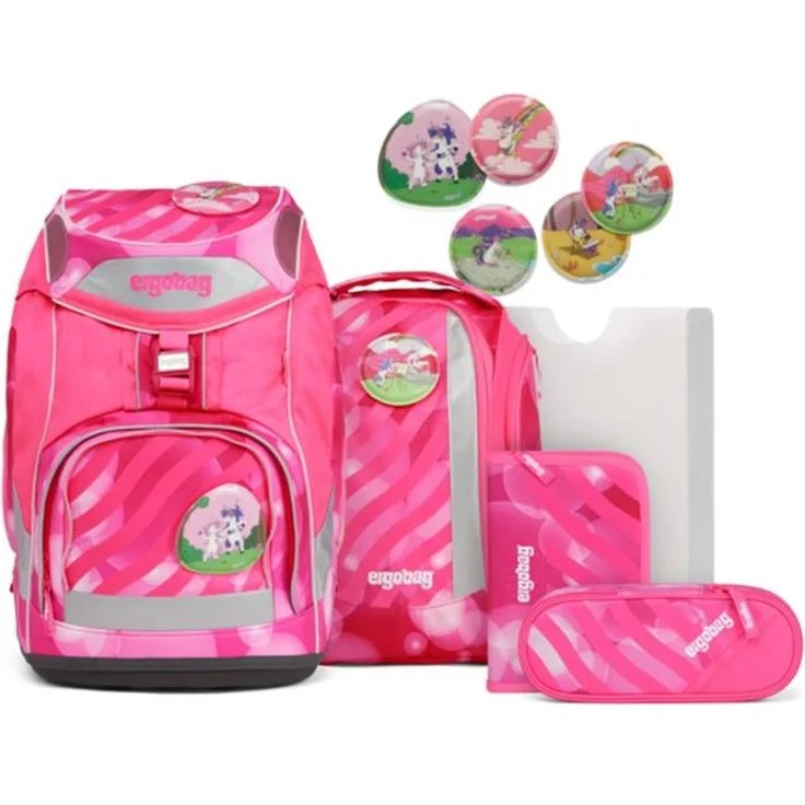 ERGOBAG Schulrucksack Set pack 6-teilig "KuntBärbuntes Einhorn" – Bild 1