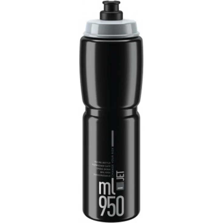 Elite Trinkflasche Jet 950 ml schwarz grau – Bild 2