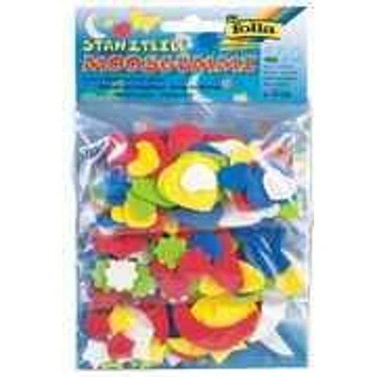 folia Moosgummi-Stanzteile, 150 Teile sortiert