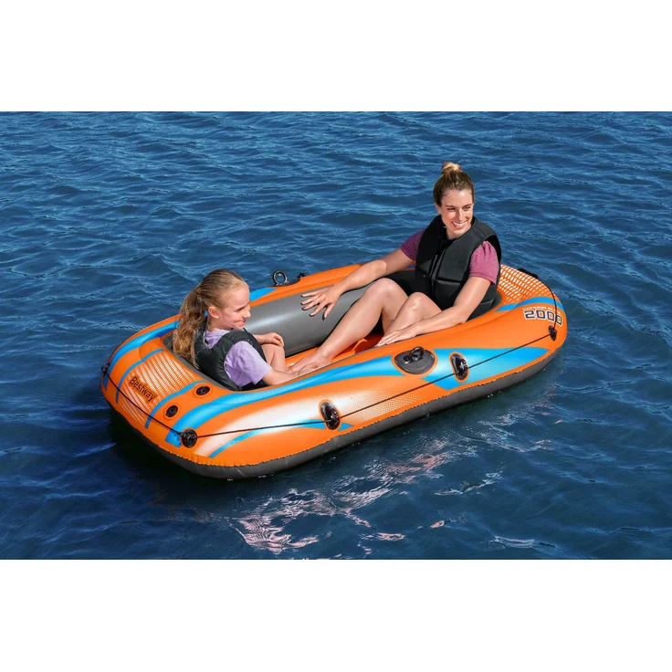 "3x Bestway Schlauchboot Kondor Elite 2000 Sport Angeln Rudern Paddeln Motor Set" – Bild 2