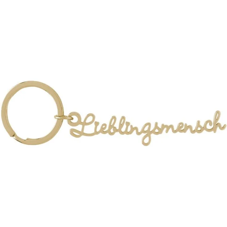 Schlüsselanhänger mit Schriftzug - Lieblingsmensch
