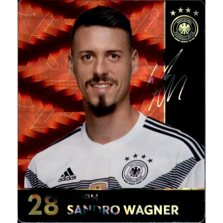 28 - Sandro Wagner GLITZER - REWE WM18 Sammelkarte