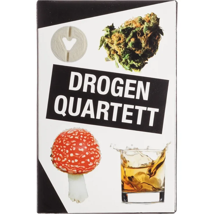 GOODS+GADGETS Drogen Quartett - Das ultimative Rauschgift Karten-Spiel Spielquartett Kartenspiele (Drogen Quartett)