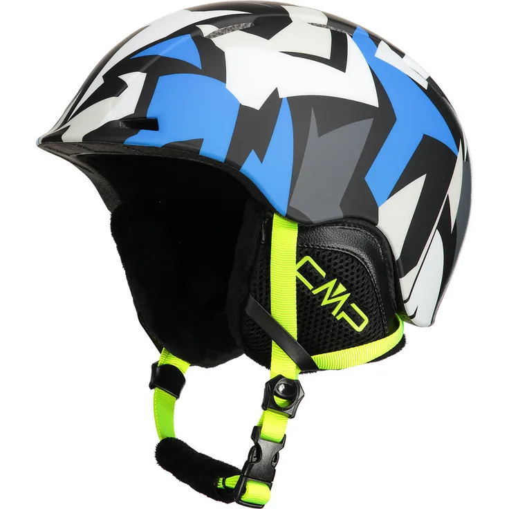 CMP XJ-4 Kids Ski Helmet river-yellow fluo (19LF) S