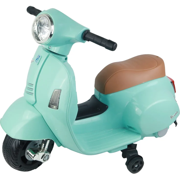 TURBO CHALLENGE 119151 Gepäckträger Vespa GTS Elektro-119151 – Wassergrün – Akku 6 V + USB-Ladegerät im Lieferumfang enthalten – Gewicht max. 25 kg – ab 2 Jahren, L – Bild 1