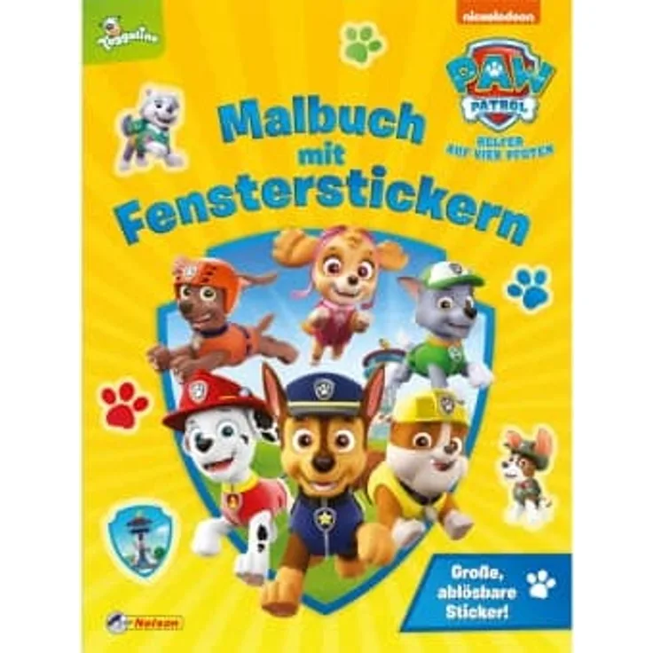 Paw Patrol - Malbuch mit Fensterstickern