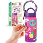 PURPLE LADYBUG Kinder Wasserflasche Bastelset mit Aufkleber - Tolles Kleine Geschenke für Kinder oder Geburtstagsgeschenk für Mädchen 6 7 8 9 10 11 12 Jahre Alt - Spaß Kreative DIY Set für Kinder