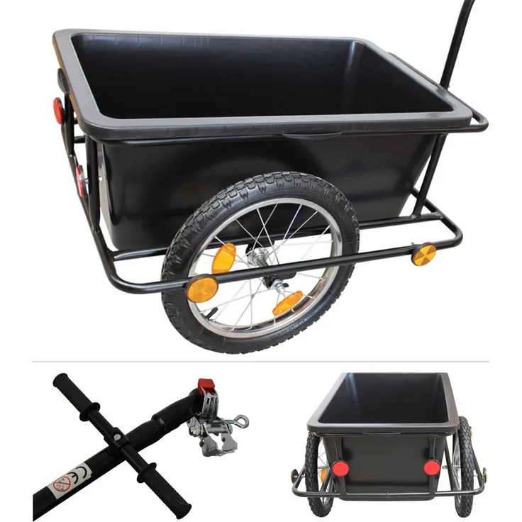 Grafner® Fahrradanhänger mit Universalkupplung Handwagen Lastenanhänger Radanhänger