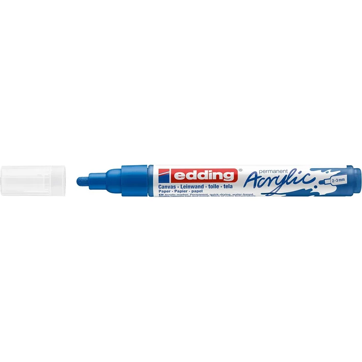 edding 5100 Acrylmarker medium enzianblau – Bild 2