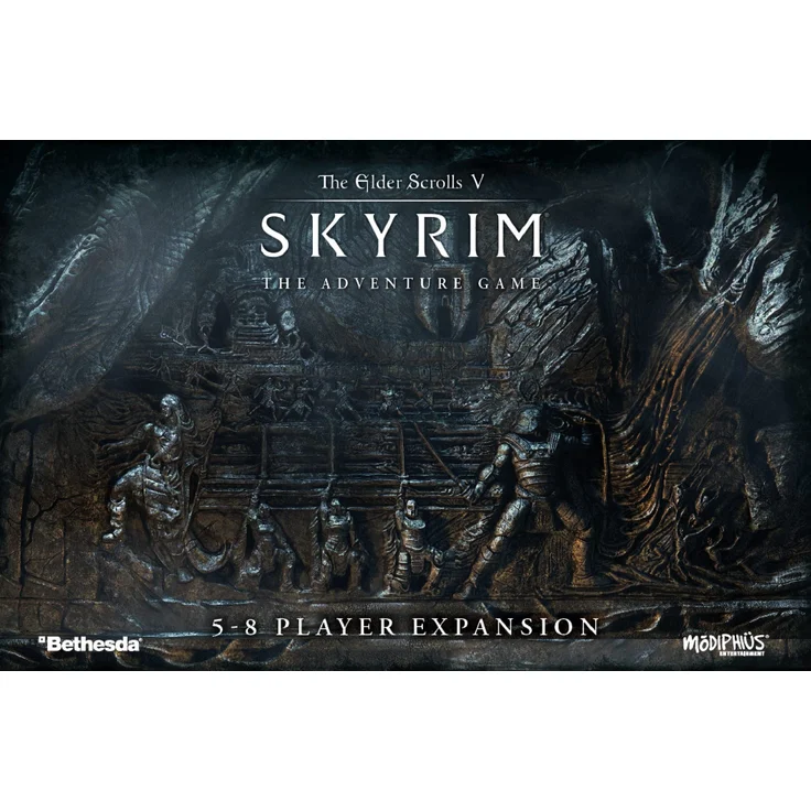 Modiphius The Elder Scrolls: Skyrim – Abenteuer-Brettspiel für 5–8 Spieler, Brettspiel, ab 14 Jahren, 1–8 Spieler, 60–120 Minuten Spieldauer – Bild 1