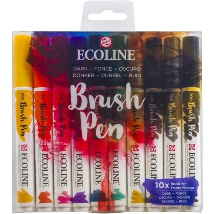 Ecoline Brush pen set Dark 10 colours – Bild 1