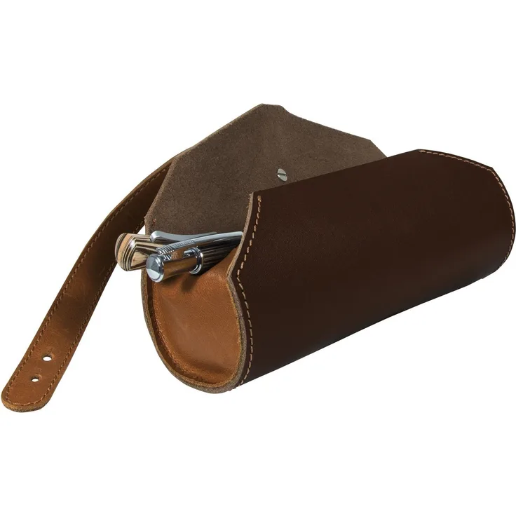 Online Schreibgeräte Leather Pen Roll Pouch