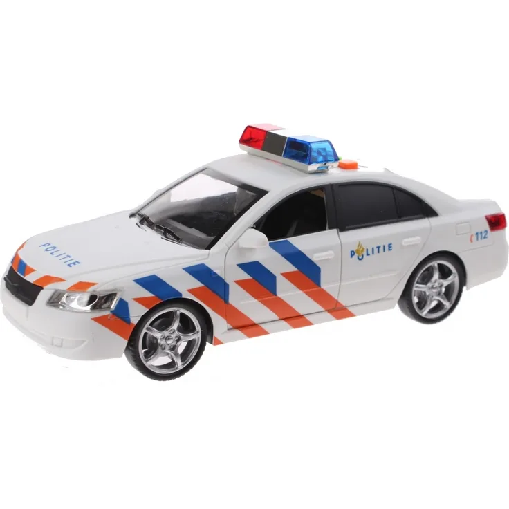 Polizeiauto mit Ton und Licht 24 cm weiß