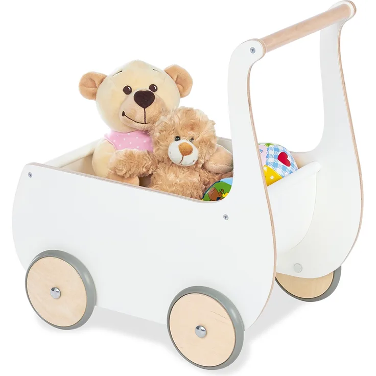 Puppenwagen 'Mette', weiß